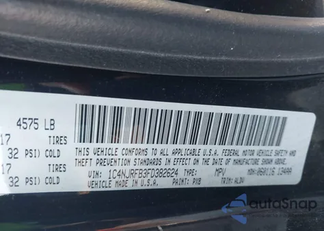 2015 Jeep Patriot High Altitude Edition z USA, uszkodzony, nr VIN 1C4NJRFB3FD382624